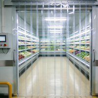 Rideau à lanières en PVC robuste avec nervures, anti-rayures, flexible, fabricant de rideaux de porte en PVC
