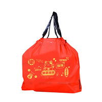 Sac à cordon en PE transparent, imprimé sur mesure, pour fruits et légumes, qualité alimentaire, écologique, réutilisable, emballage de stockage pour supermarché