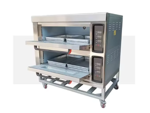 Commercial Bread Making Machine <strong>Oven</strong> 2 Deck 4 Pans Stainless Steel High <strong>Portable</strong> Electric/<strong>Gas</strong> for Biscuit Cake <strong>Pizza</strong> - Product Image 2