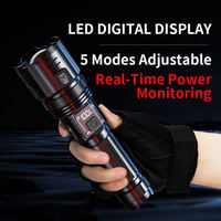 Lampe torche puissante en gros d'usine, haute luminosité, zoom variable Type-C, IPX4, pour recherche et sauvetage en extérieur, lumière d'urgence
