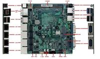 Mini PC industriel embarqué basé sur X86 Bay Trail J1900 sans ventilateur avec 4xLan pour pare-feu/routeur prend en charge Win10 Linux