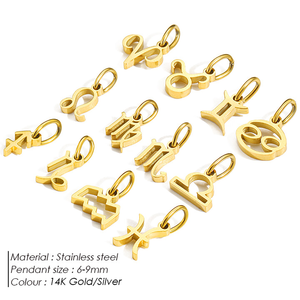 EManco - Colgantes con los 12 Signos <span class=keywords><strong>del</strong></span> Zodiaco, Acero Inoxidable, Collar de 12 Meses, Regalo de Cumpleaños - Product Image 2