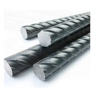 Astm a615 sınıf 60 hrb400 sarmal inşaat demiri oluklu deforme çelik çubuk donatı inşaat siyah fiyatları bareller koruma desteği