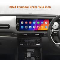 Pour Hyundai Creta 2024 voiture pour lecteur DVD Android Radio 12.3 pouces écran tactile GPS Navigation DSP écran partagé MP3 pour tableau de bord