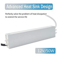 12V 4.2A de alimentación de 50W controlador de LED impermeable IP67 regulada Universal adaptador de transformador AC a DC 12V para luz LED