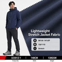 Tela Elástica de Nailon y Spandex, 86% Nailon, 14% Spandex, Ligera y Duradera para Pantalones de Senderismo, Tela Funcional para Exteriores