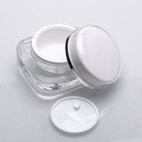 Pot cosmétique avec couvercle 5g 10g 15g 30g 50g, pot à double couche pour soins de la peau, pot vide pour crème visage