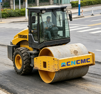 Rouleau compresseur vibrant à tambour unique CNCMC TRSH06 6T, puissance 36,8 kW, pour l'entretien routier municipal et le compactage du sol et de l'asphalte