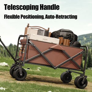Chariot pliable de camping portable TUXIN avec roues tout-terrain pour utilisation en stand de vente et en chariot de <span class=keywords><strong>transport</strong></span> - Product Image 4