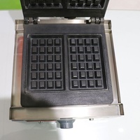 Mini gaufrier Fama Silver OEM avec plaques interchangeables, antiadhésives, en acier inoxydable, contrôle par application, surface froide