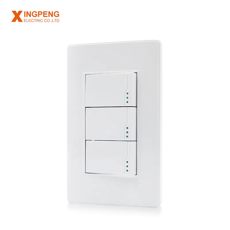 Different Models thin wall switch switches electrical socket 3 gang 1 way