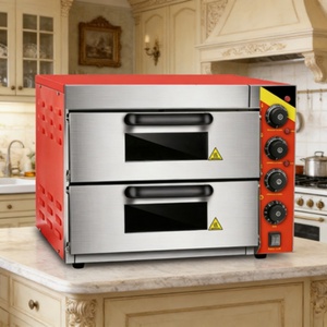 Nouveau four de boulangerie commercial à <span class=keywords><strong>double</strong></span> étage à convection avec contrôle de température indépendant en acier inoxydable compatible maïs et fruits - Product Image 6