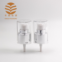 20410 Pulvérisateur à brouillard fin en aluminium or et argent de 24mm, bouteille en plastique OEM, vente en gros d'usine, échantillon gratuit