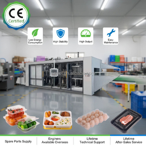 Máquina de Termoformado al Vacío de Plástico Usada <span class=keywords><strong>para</strong></span> la Fabricación de Platos Biodegradables <span class=keywords><strong>para</strong></span> Contenedores de Alimentos con Certificación CE, Bajo Consumo de Energía y Alta Estabilidad - Product Image 1