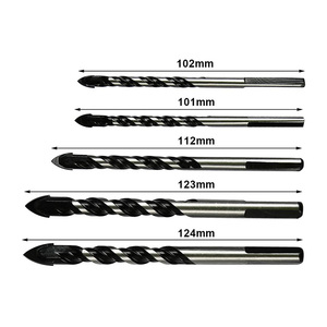 Dz 5-mảnh thiết lập gỗ tungsten carbide tip tam giác Shank Khoan <span class=keywords><strong>Bits</strong></span> Hợp kim kim cương thép cho kính gạch gỗ làm việc - Product Image 3