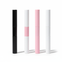 Colle à cils 2-en-1 personnalisable, étanche, sans latex, noire, avec adhésif scellant pour faux cils