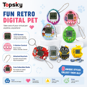 Jeu de compagnie virtuel numérique 168 en 1, 90s nostalgique, 49 animaux, œuf <span class=keywords><strong>Tamagochi</strong></span> - Product Image 5
