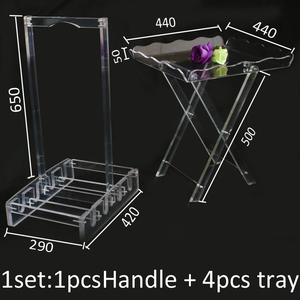 Tavolo da caffè in acrilico trasparente in stile moderno in <span class=keywords><strong>Plexiglass</strong></span> pieghevole tavolo da tè per soggiorno allungabile <span class=keywords><strong>mobili</strong></span> per la casa - Product Image 5