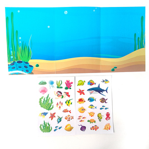 Trẻ em Kỳ Lân Sticker cuốn sách trang trại động vật đại dương vui vẻ hoạt động trò chơi tâm trí 1 + tuổi dịch vụ tùy chỉnh - Product Image 1