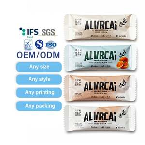 Custom Printed Aluminum Foil <b>Bag</b> for Nut Snacks Energy Whey Protein Bar Packaging Closure Style Plastic <b>Bags</b> - Product Image 5