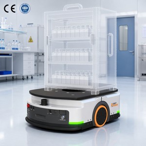 Robot Logístico Modular Personalizado de 400 kg, Base Móvil AMR con Láser SLAM para Fabricación de Productos Electrónicos y Farmacéuticos - Product Image 1