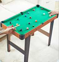 YDZC - Mesa de Billar Clásica de 30 Pulgadas, Juego de Mesa de Billar Mini de MDF con Tacos y Bolas, Juguetes Educativos para Interiores con Certificación EN71 y ASTM