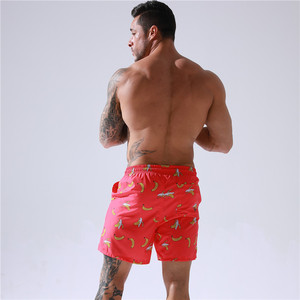 Quần bơi nam nhanh khô Gợi Cảm Quần bơi đi biển 100% polyester thoáng khí in áo tắm không thấm nước ngoại cỡ Quần bơi nam - Product Image 5