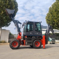 Nouvelle conception de mini-chargeuse-pelleteuse 4x4, la moins chère, fabriquée en Chine