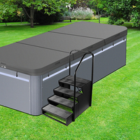 Améliorez votre jardin avec cette baignoire spa durable et résistante aux intempéries, dotée de garde-corps en aluminium, de massage par air, de conception autoportante et d'un design écologique.