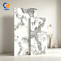 Carreaux de sol et de mur en porcelaine blanche de Carrare, glacés, de luxe, 600x1200mm, 9mm, surface brillante, design moderne, antibactériens, pour la maison