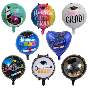 Ballon de remise de diplôme en forme d'étoile, 18 pouces, banderole, à hélium, décoration de fête de remise de diplôme, <span class=keywords><strong>sup</strong></span>, offre spéciale - Product Image 2