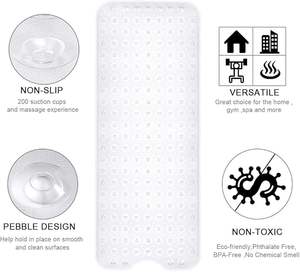 Cf נוסף גדול מכונת כביסה ללא החלקה עם כוסות יניקה עבור דוכן אמבטיה, אמבטיה אמבט ומחצלות אמבט ומחצלות בטיחות מקלחת - Product Image 6