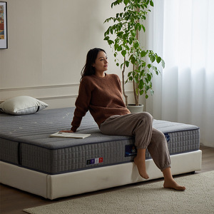 Matelas en fibre de charbon de bambou et latex, fermeté moyenne, réversible, ressorts ensachés individuels, pour usage domestique et chambre à coucher - Product Image 1