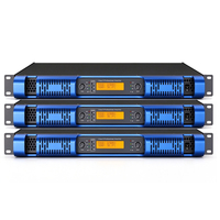Amplificateur de puissance numérique 2 canaux 1200W classe D, amplificateur audio professionnel PA stéréo, montage en rack 1U, système de haut-parleurs de scène