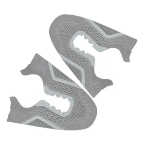 Commercio all'ingrosso di alta qualità Kpu Vamp materiale plastico scarpe superiore a maglia superiore per calzature