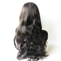 Peluca de Encaje Completo Transparente con Ondas Suaves, Estilo Europeo Americano, Color Rubio, Tamaño de Gorra Ajustable, para Rostro