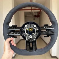 Volant personnalisé en fibre de carbone et suède avec LED pour Mercedes Benz Cls 350 W218 W219 W257 53 63 A45 45 W176 W177 Amg