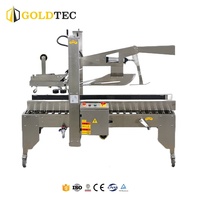 Machine à plier les rabats de cartons entièrement automatique Goldtec, machine à sceller les boîtes en carton, machine à sceller les cartons en acier inoxydable