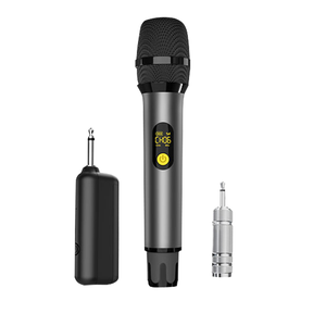 Microphone sans fil rechargeable à bande de U à fréquence réglable Microphone <span class=keywords><strong>pratique</strong></span> exquis de vente chaude - Product Image 1
