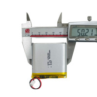 Batterie au lithium 3,7 V en gros, cellule de batterie au lithium polymère rechargeable 125050, batterie Lipo en pochette 4000 mAh pour système d'alimentation
