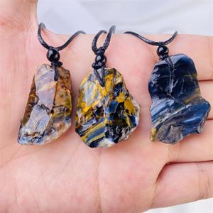 Venta al por mayor de piedras curativas de cristal de ágata natural <span class=keywords><strong>pietersite</strong></span> fabricación de collares para colgantes regalos de joyería - Product Image 5