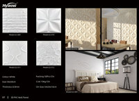 Panneaux muraux décoratifs légers en PVC - Design géométrique moderne, imperméables, avec motifs graphiques, adaptés aux hôtels et aux utilisations commerciales