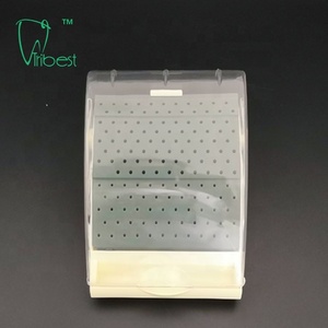 Tribest vuông lớn nha khoa BUR chủ linh hoạt nha khoa BUR chủ endo hộp cho Kim Cương burs hộp nha khoa - Product Image 2