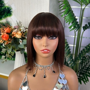Frange Bobo <b>Wig</b> <b>Human</b> Hair <b>Wigs</b> High Quality and Factory Price 100% <b>Human</b> Hair Promotion <b>Wig</b> - Product Image 1