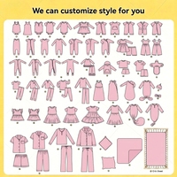 Combinaison bébé personnalisée sans boutons ni pressions, pyjama en bambou, robe facile et facile à changer pour nouveau-né, vêtements en bambou