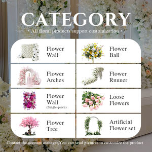 承诺批发热销优质长花跑者婚礼玫瑰花跑者装饰 - Product Image 5