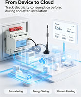 Medidor de Energía Inalámbrico IoT Acrel ADW300, Compatible con MQTT/TCP, Monitoreo Remoto para Gabinetes de Distribución, Centro de Datos, LCD, Modbus-rtu