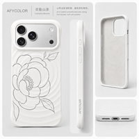 Coque de téléphone magnétique en silicone liquide véritable pour iPhone 18 17 16 15 14 Pro, antichoc, motif ondulé