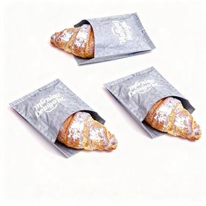 Sac en papier durable, imperméable et résistant à la graisse pour emballer les burgers, avec logo personnalisé, emballage alimentaire professionnel pour la vente à emporter - Product Image 3