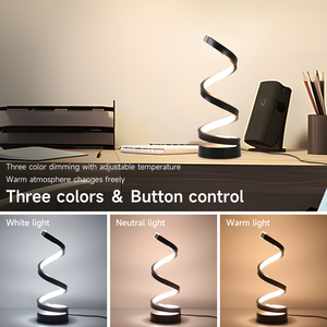 Đèn bàn LED cảm ứng hiện đại với phích cắm và làm mờ <span class=keywords><strong>USB</strong></span> cho thiết kế khách sạn/nhà/văn phòng cao cấp - Product Image 5